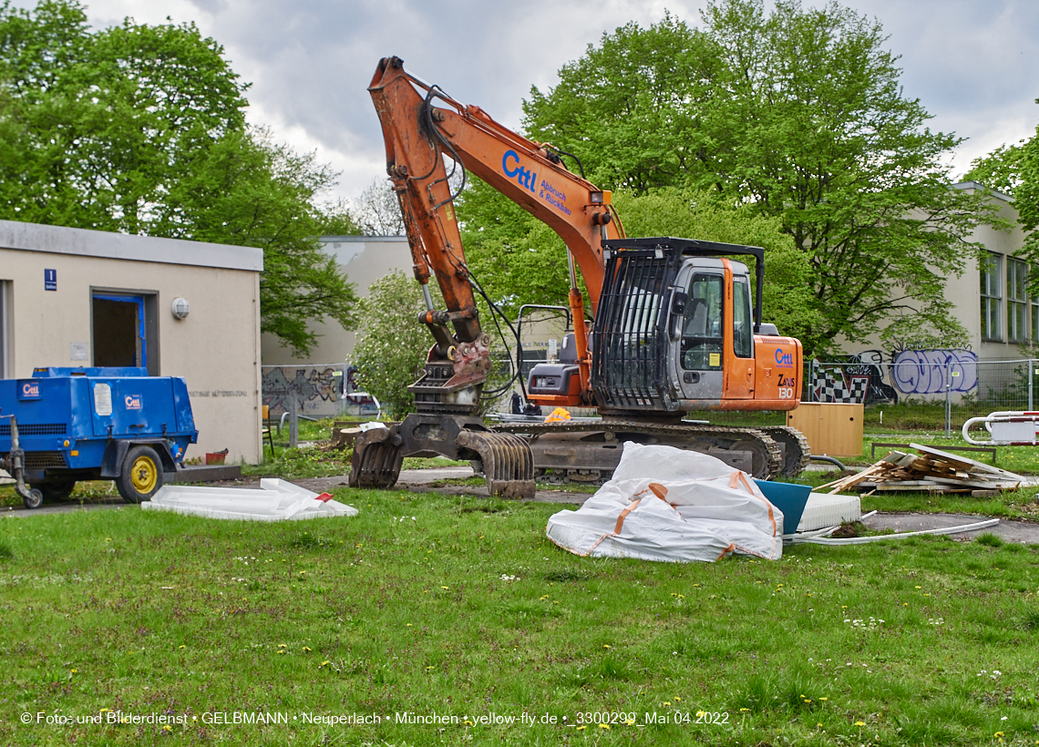 04.05.2022 - Baustelle am Haus für Kinder in Neuperlach